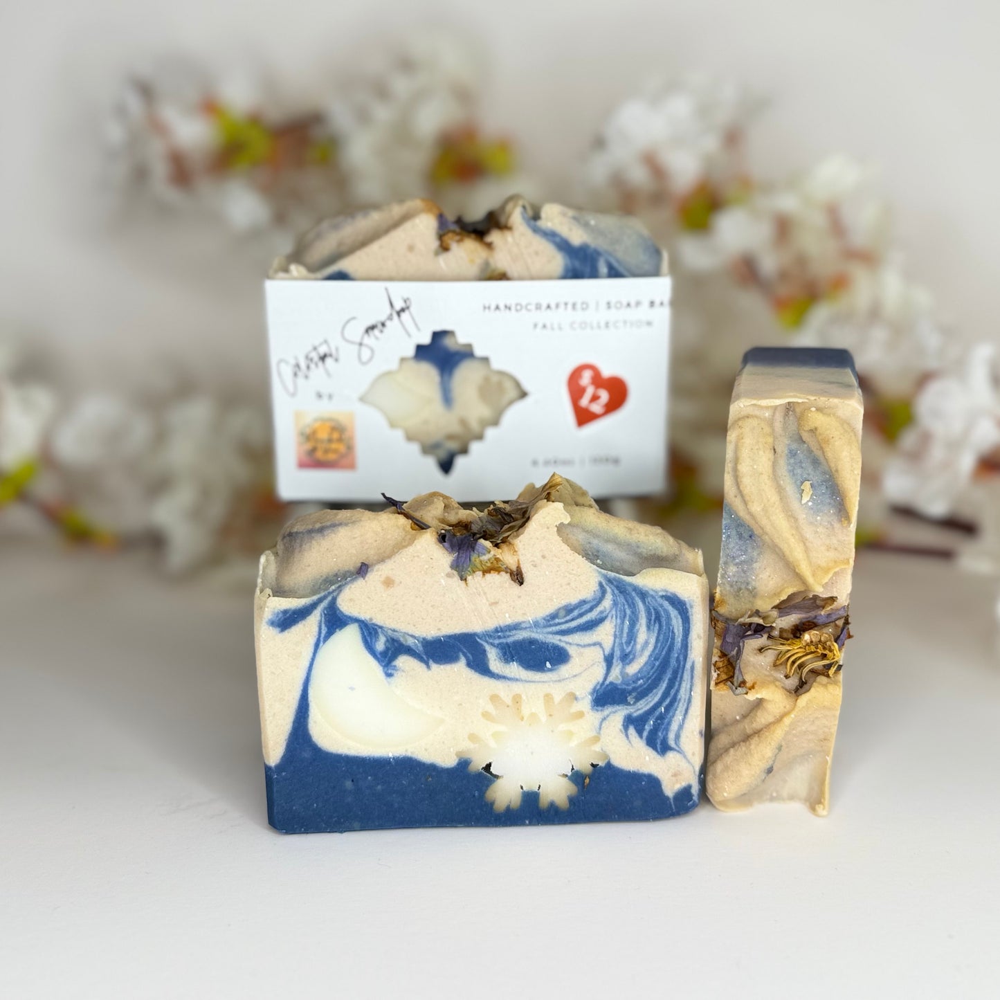 ❄️Celestial Snowdrop-Cashmere Soap with Moon & Snowflake