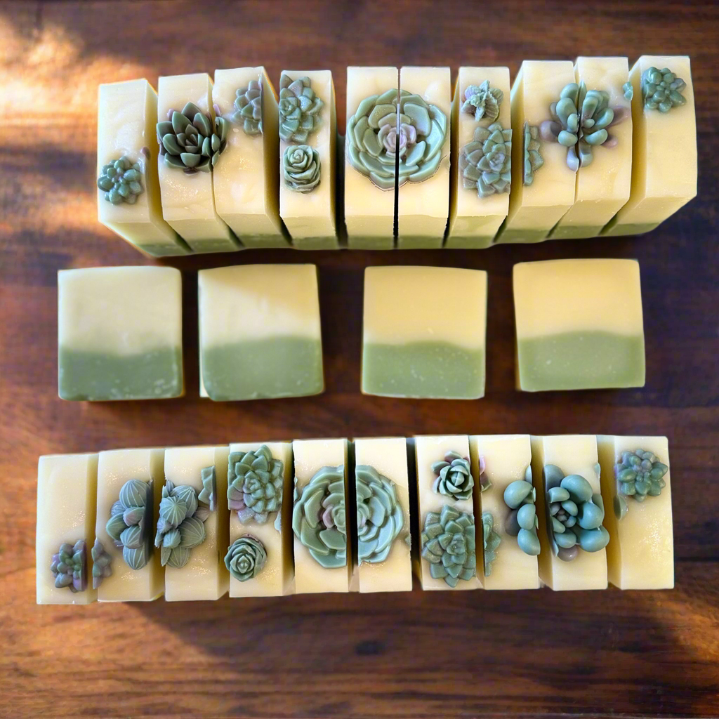 August Server Soap of the Month: Succulent Bar – Liezl Edition Garden Mint + Soursop Infused