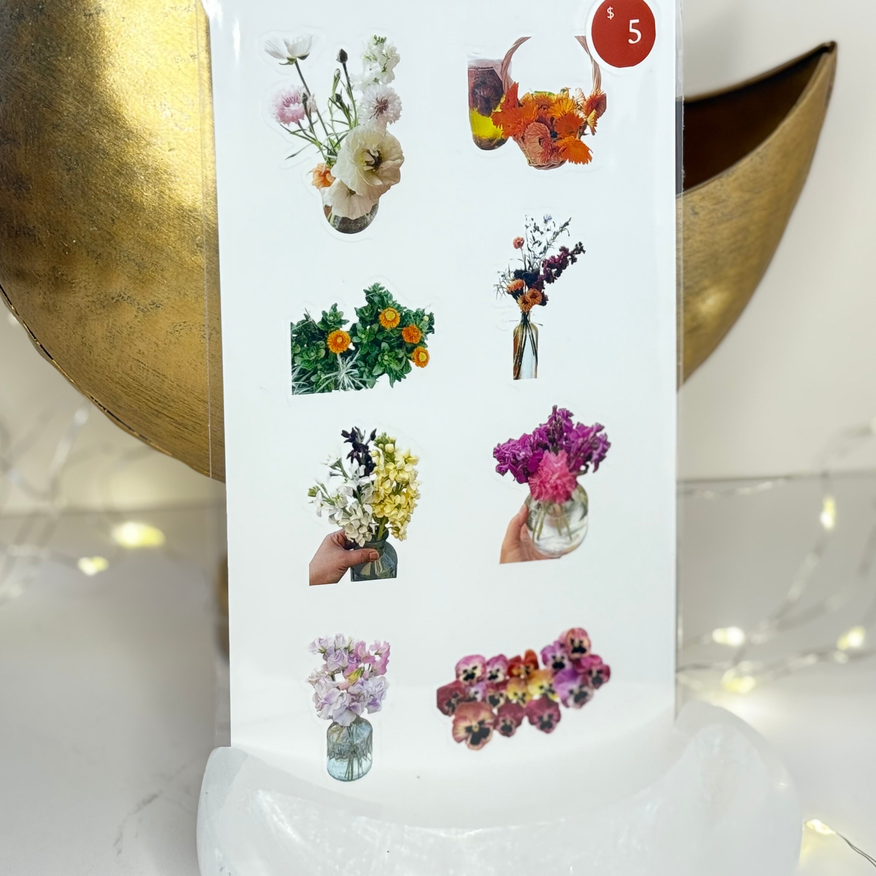 From Petals to Stickers – Homegrown Flower Sticker Sheet – Nourished ...