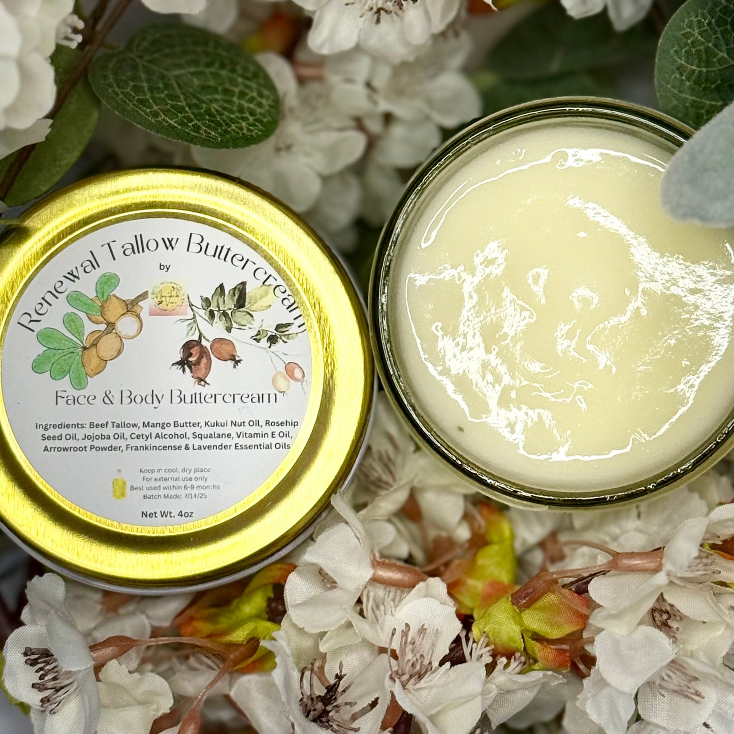 🕊️Renewal Tallow Face Buttercream – 4 oz Jar