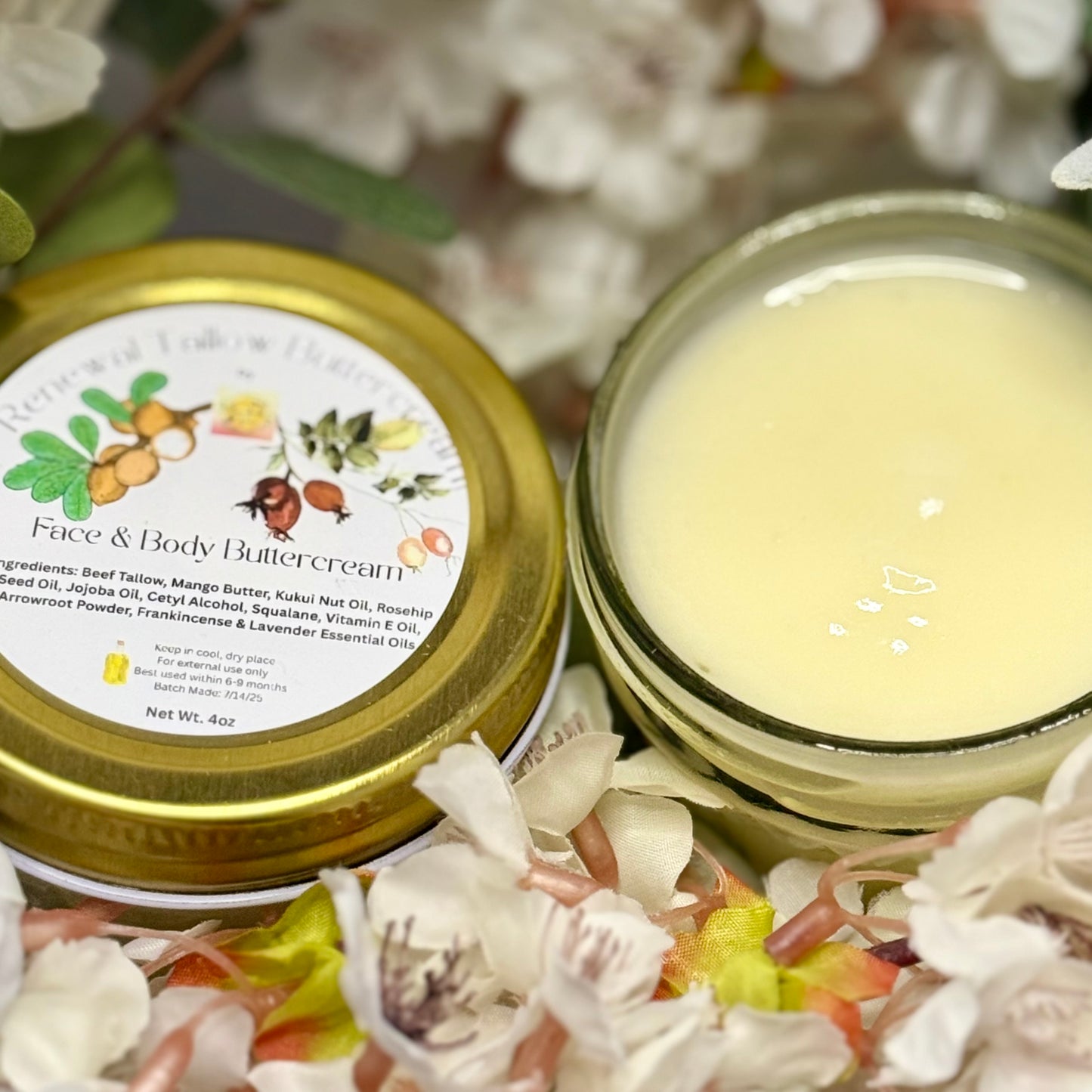 🕊️Renewal Tallow Face Buttercream – 4 oz Jar