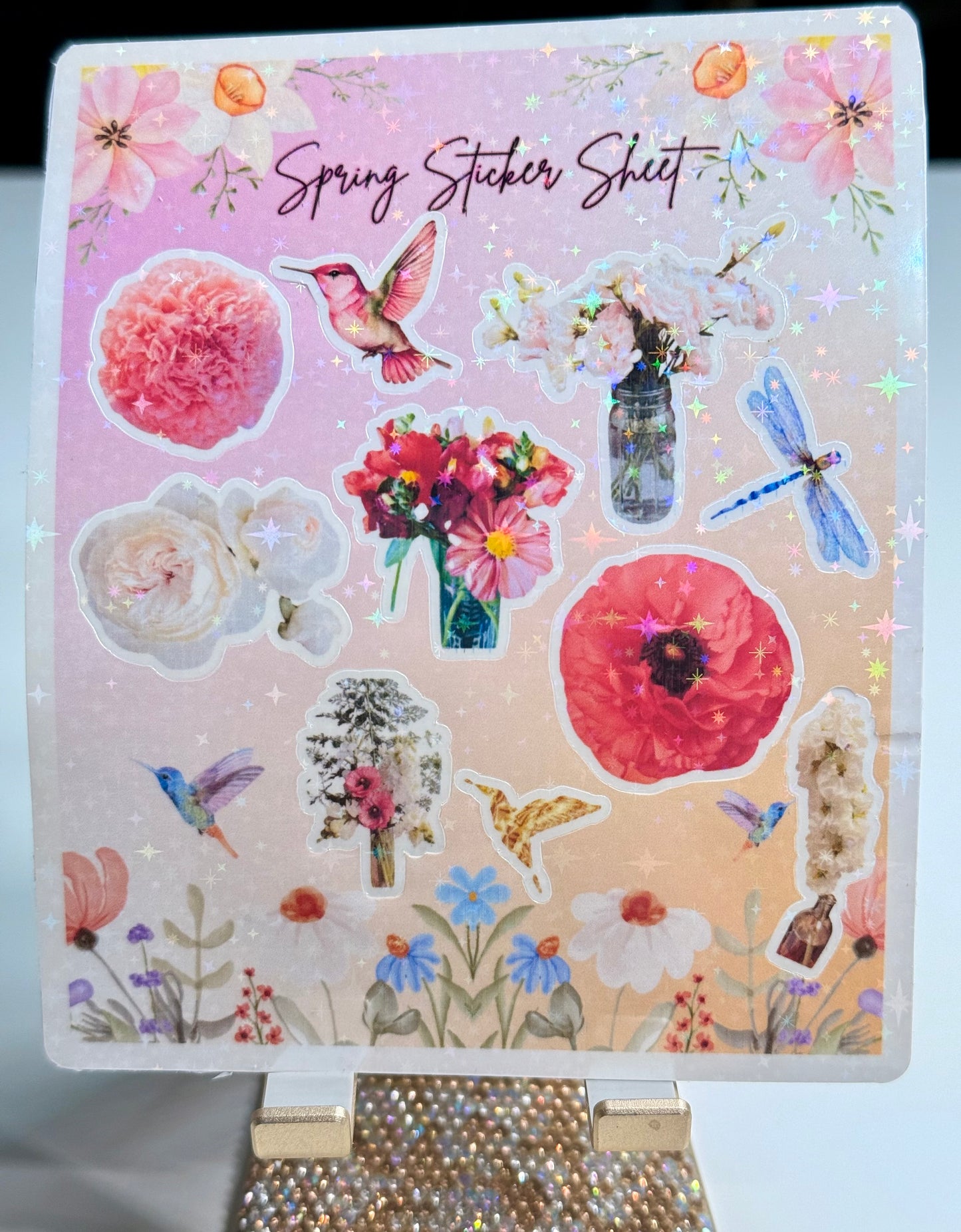 From Petals to Stickers โ Homegrown Flower Sticker Sheet