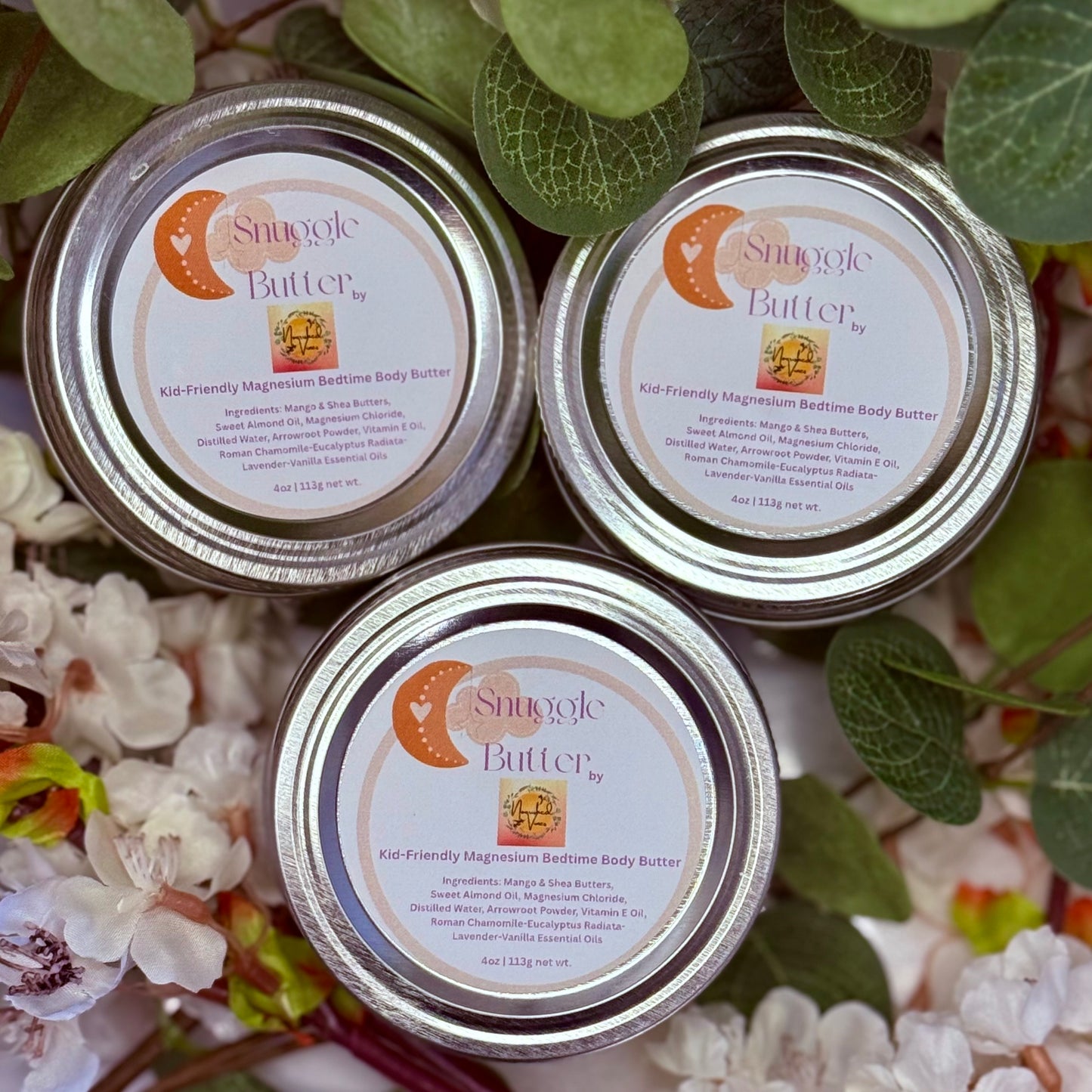 Snuggle Butter – Kid-Friendly Magnesium Body Butter (4 oz)