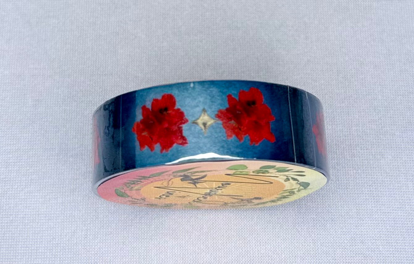 🌸 Nourished Vines – Debut Garden Floral Washi Tapes (Set of 4 or Single)