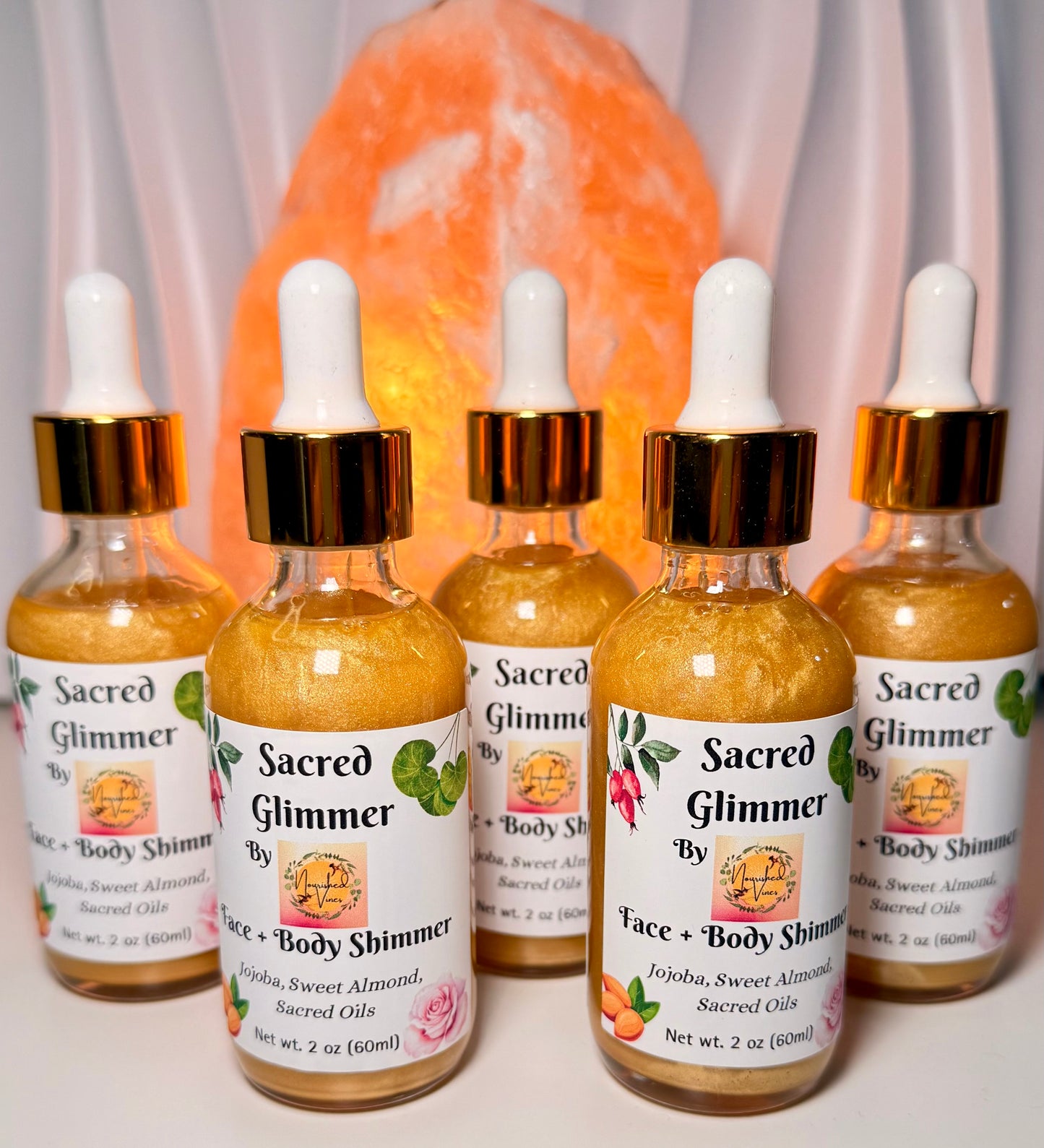 Sacred Glimmer Oil – Lightweight shimmer with a warm summer glow