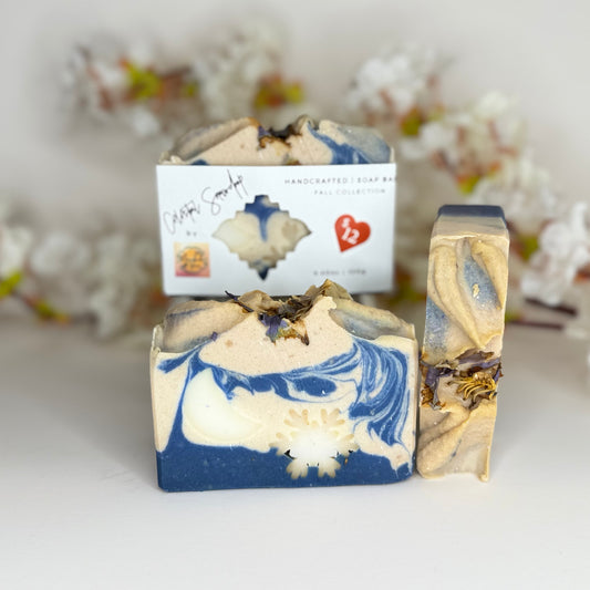 ❄️Celestial Snowdrop-Cashmere Soap with Moon & Snowflake