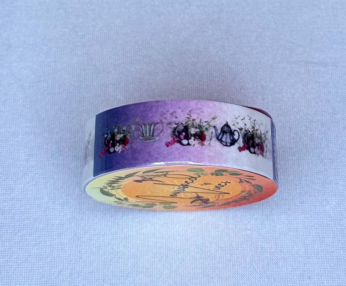🌸 Nourished Vines – Debut Garden Floral Washi Tapes (Set of 4 or Single)