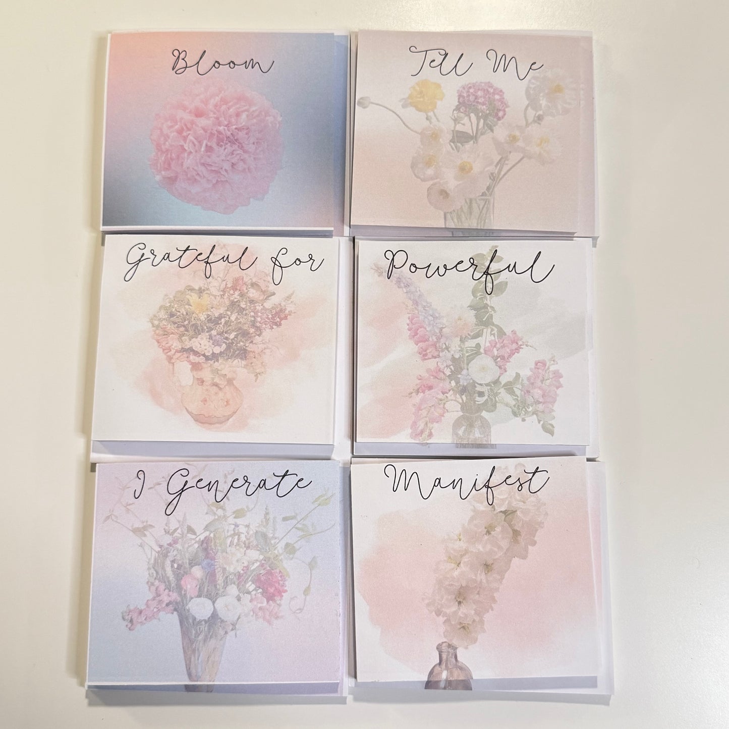 🌸Bloom Notes – Garden-Inspired Sticky Notes & Notepads (Handmade by Nourished Vines)🌿