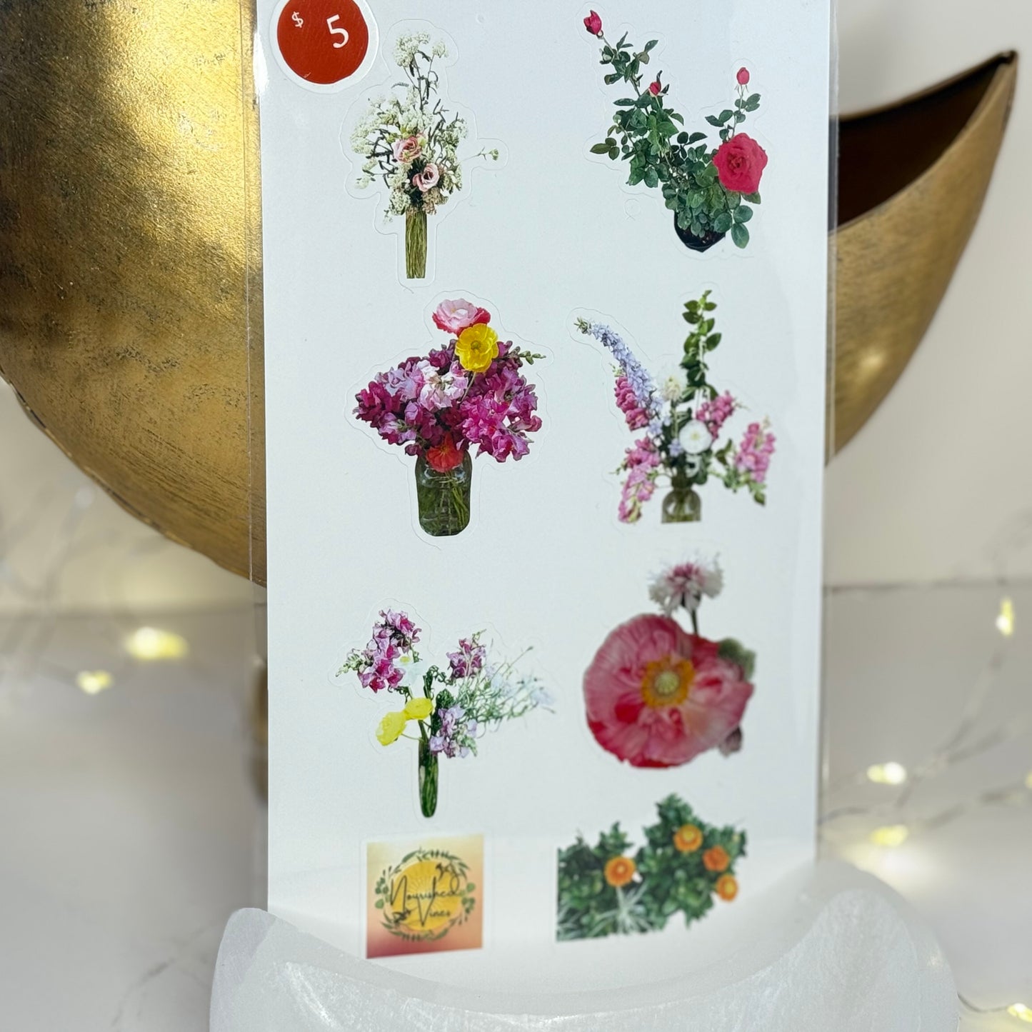 From Petals to Stickers – Homegrown Flower Sticker Sheet