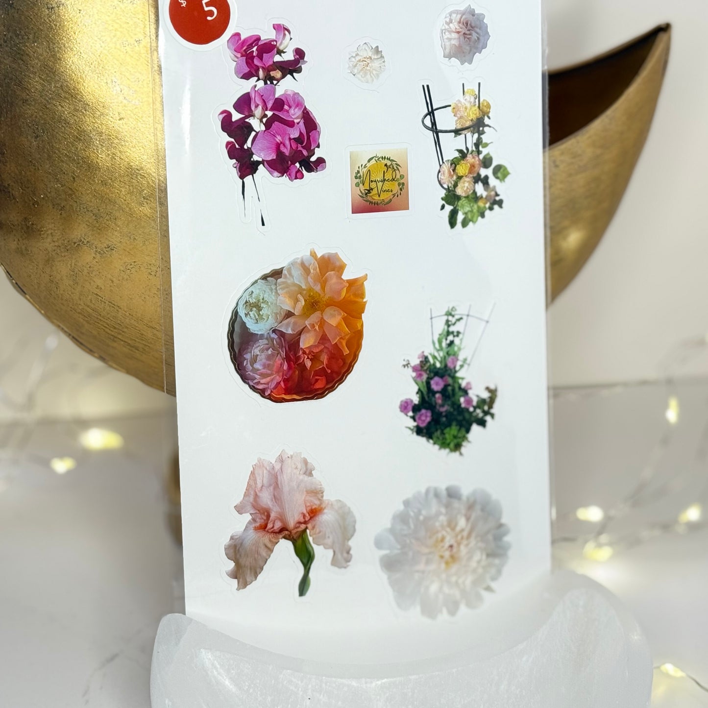 From Petals to Stickers – Homegrown Flower Sticker Sheet