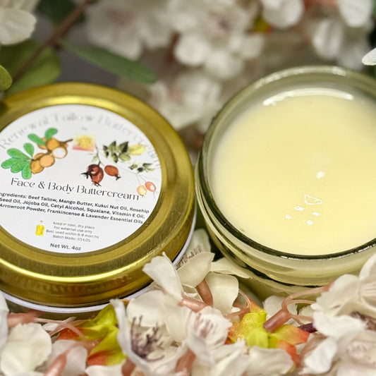 🕊️Renewal Tallow Face Buttercream – 4 oz Jar