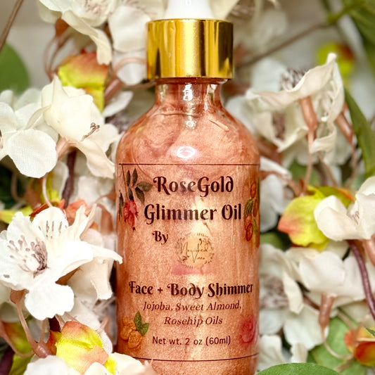 Rose Gold Glimmer Oil – Lightweight Body Shimmer